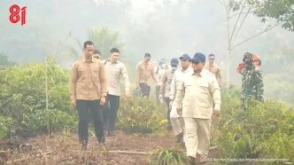 Prabowo tinjau karhutla di kalimantan