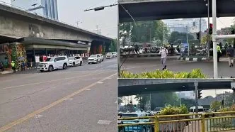 Rombongan presiden lewat riuh klakson