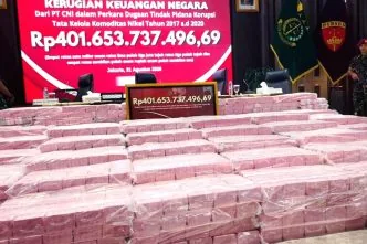 Uang sitaan 401 miliar korupsi nikel