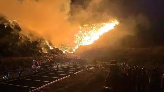 TPA Putri Cempo Solo Terbakar Hebat