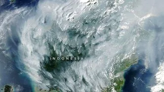 Foto satelit kebakaran kalimantan