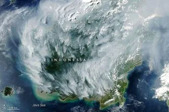 Foto satelit kebakaran kalimantan