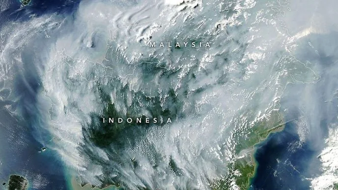 Foto satelit kebakaran kalimantan