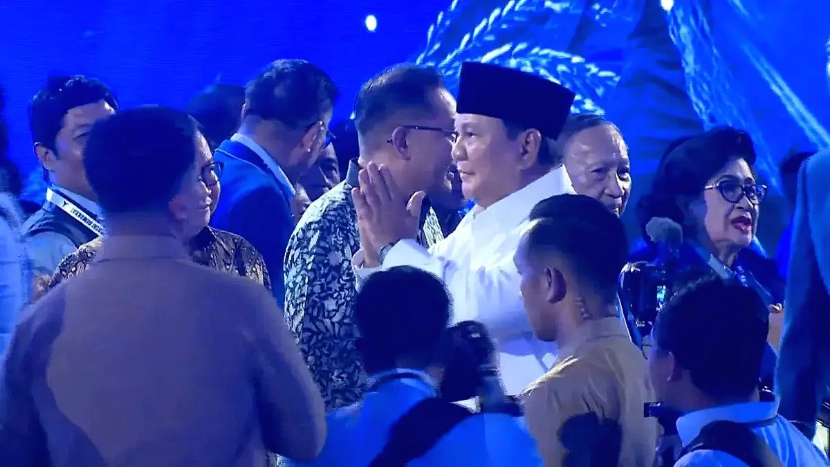 Prabowo Puji Sikap Santun Partai Demokrat Saat Berada di Luar Pemerintahan “Tidak Caci Maki, Tidak Bakar-bakar” Prabowo gibran hadiri puncak HUT partai demokrat