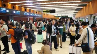 Sejumlah penumpang di bandara soekarno hatta yang penerbangannya tertunda